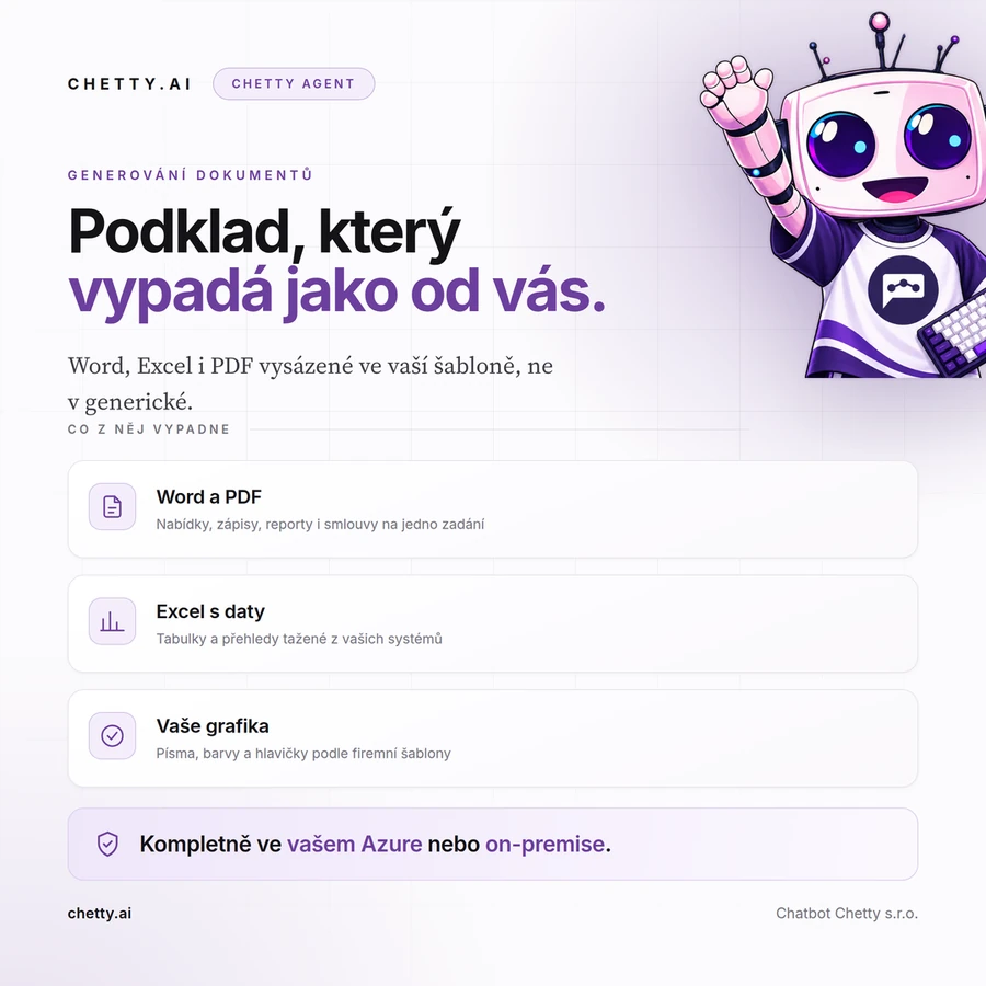 Marketingový vizuál Chetty